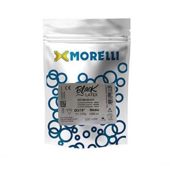 .Elastico Intraoral Latex Black Medio 3/16- 60.02.411-  morelli