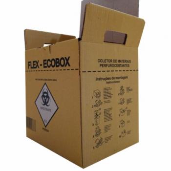 .COLETOR DE MATERIAL PERFURO CORTANTE 13LTS - FLEX ECOBOX