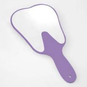 .ESPELHO DE MAO FORMATO DE DENTE PURPURA - AF DO BRASIL