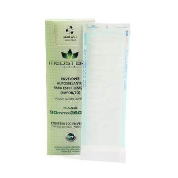 .ENVELOPE ESTERILIZACAO AUTOSSELANTE - 090 X 260MM - 100 UNIDADES - MEDSTERIL