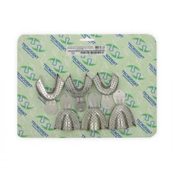 MOLDEIRA TOTAL ADU PERF INOX - 6UN / TECNODENT