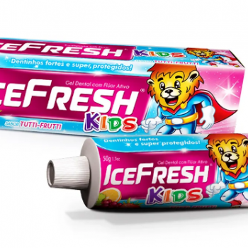 .creme dental infantil com 1100ppm de fluor sabor tutti-frutti 50g