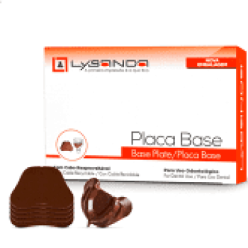 .PLACA BASE MARROM FINA - 50UN - LYSANDA