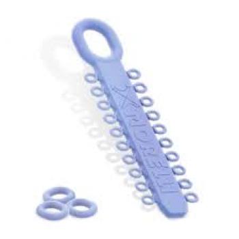 .LIGADURA ELASTICA MODULAR - PEARL BLUE - ORTHOMETRIC