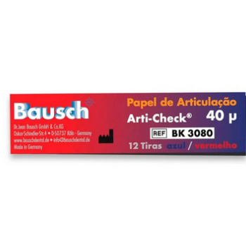 .PAPEL CARBONO 40 MICRAS BK3080 - 1 UND  AZ/VM - BAUSCH AVULSO