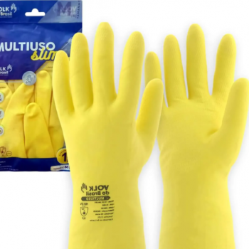 .LUVA DE BORRACHA AMARELA - TAM. M- VOLK