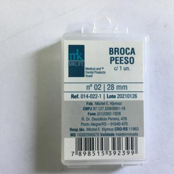 .BROCA PEESO LARGO 28MM-N°2 - 1UN MK LIFE