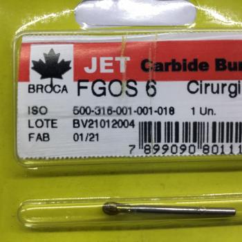 .BROCA CARBIDE CIRURGICA FGOS 6- JET - CARBIDE BURS