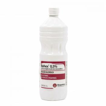 .ALCOOL ANTISSEPTICO RIOHEX 0,5% - (CLOREXIDINA) SOLUCAO ALCOOLICA 1L - RIOQUIMICA