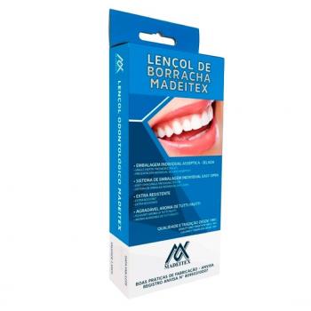 .Lencol de borracha para isolamento azul- Madeitex