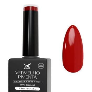 Esmalte em Gel Vermelho Pimenta - Linha Essencial 8ml  American Burrs Nails