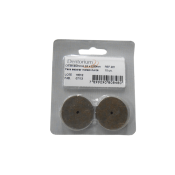 .DISCO CARBORUNDUM 221 MARROM - 10UN / DENTORIUM