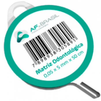 .BANDA MATRIZ ODONTOLOGICA 0,05 X 5MM X 50CM - AF DO BRASIL