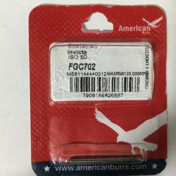 .BROCA CARBIDE CIRURGICA INVICTA CONICA DE CORTE CRUZADO 702 - FGC - AMERICAN BURRS