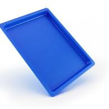 .Bandeja para Esterilizacao Plastico Colors Media 1,5x13,7x23,5cm Azul Claro-GOLGRAN