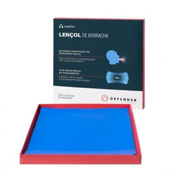 .Lençol de Borracha Defender 13,5x13,5cm 26unid.