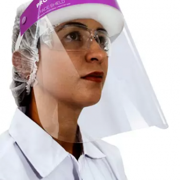 .PROTETOR FACIAL COM ESPUMA E VISOR EM PET - PRO SAFE