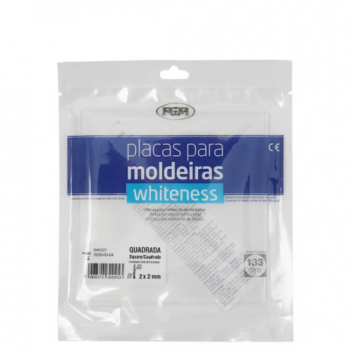 .PLACA SILICONE QUADRADA 1MM - 5 UND- WHITENESS