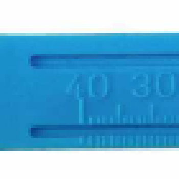 .Régua de endo milimetrada de plastico- modelo estudante