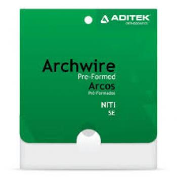 .ARCO NITI RETANGULAR 17 X 25 SUPERIOR - 10 UNIDADES - ADITEK - 09.15.0575