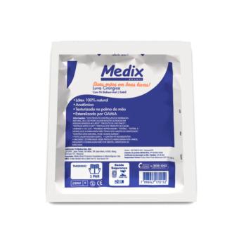 Luva esterilizada cirurgica latex com po lisa 8,0 MEDIX