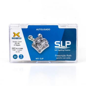 .Kit de braquete prescricao roth - autoligado interativo SLI .022 - can. 9_ ang. - gan. can./pres - 01 caso - 10.14.900