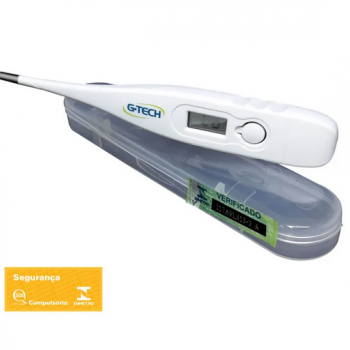 .TERMOMETRO CLINICO DIGITAL BRANCO G-TECH MODELO TH1027 C/ SELO