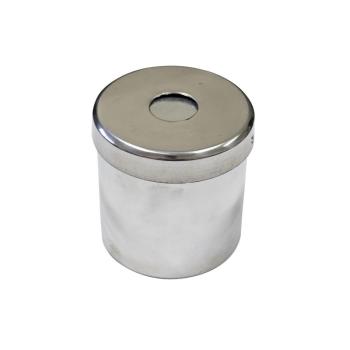 Porta Algodao Aluminio Polido Limpo com Mola - Lysanda