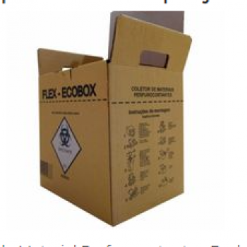 .COLETOR DE MATERIAL PERFURO CORTANTE 20 LTS - FLEX ECOBOX