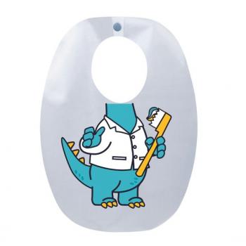 .Babador Impermeavel Infantil Dinossauro 1unid.