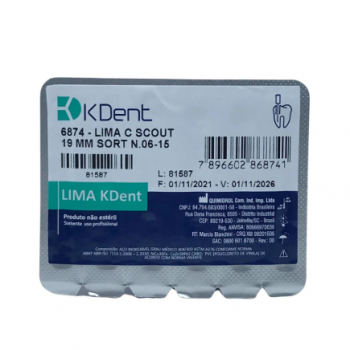.LIMA KDENT K 25MM 30 : CART C 6 UNID