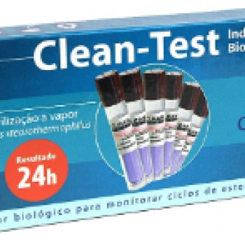 .INDICADOR  BIOLOGICO CLEAN-TEST 10^5 VAPOR - CX 10 UNID 24H