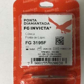 .Ponta diamantada FG 3195 F INVICTA - AMERICAN BURRS