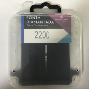 .PONTA DIAMANTADA CONICA PONTIAGUDA N. 2200 - 22MM - FG - PRIMA DENTAL