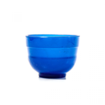 .CUBA BORRACHA PEQUENA AZUL - P/ALGINATO/GESSO 100ML  - MAQUIRA