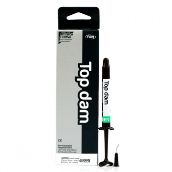 .BARREIRA GENGIVAL GREEN (VERDE) SERINGA COM 2G - TOP DAM - FGM
