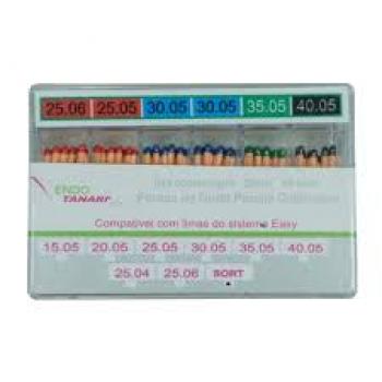 .Cone de guta percha 28mm tipo easy 25.06 com 60un