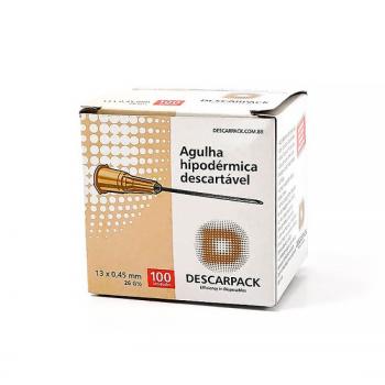 .AGULHA DESC EST 13 X 0,45 MM DESCARPACK - AVULSA
