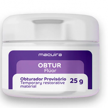 .OBTUR - CIMENTO OBTURADOR PROVISÓRIO COM FLÚOR POTE COM 25G - MAQUIRA