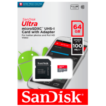 Cartao de Memoria 64GB Classe 10 - Sandisk