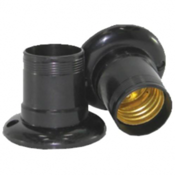 Soquete Fixo Nylon Preto - Mec Tronic