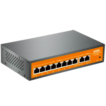 Switch 08 Portas POE 2 Portas Uplink 10/100MBPS HZ-EF1010P-EA2 - Haiz