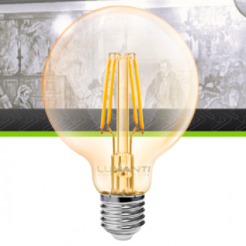 Lampada Vintage Filamento Led Globo G95 4w 2400K - Lumanti