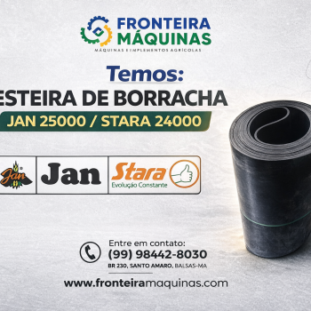 ESTEIRA DE BORRACHA JAN 25000 STARA 24000
