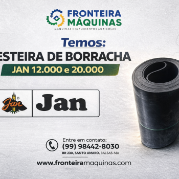 ESTEIRA DE BORRACHA JAN 12.000 e 20.000