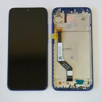 FRONTAL XIAOMI REDMI NOTE 7 COM ARO AZUL - PREMIUM