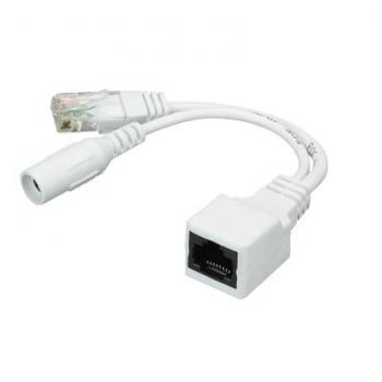 CABO ADAPTADOR POE ( MACHO/FEMEA ) - BRANCO